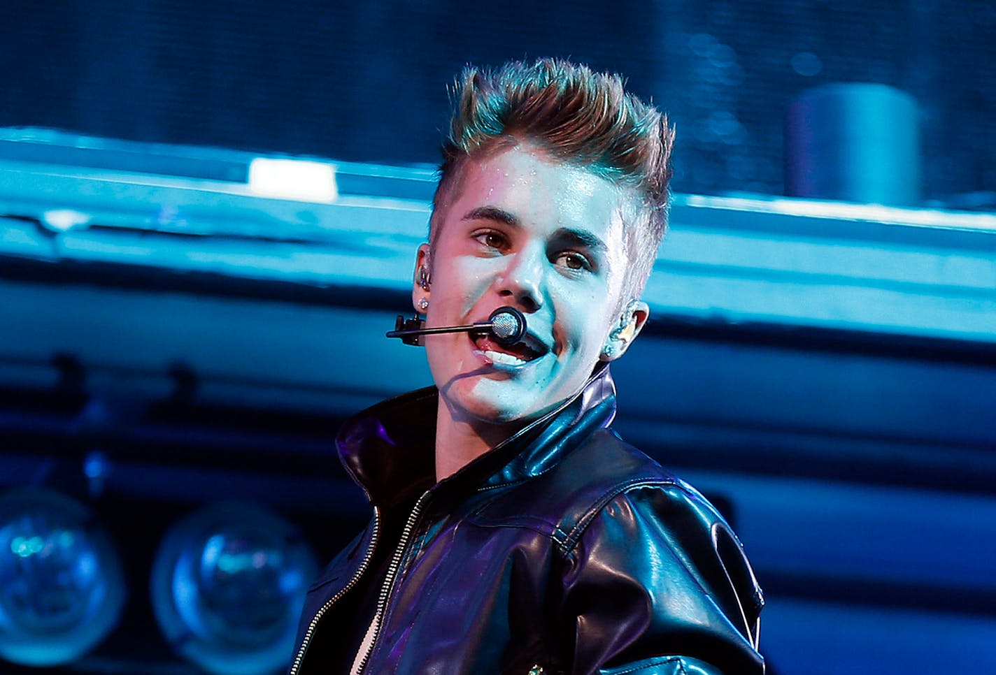 FIn this Sept. 30, 2012 file photo, Justin Bieber performs at the MGM Grand Garden Arena in Las Vegas.