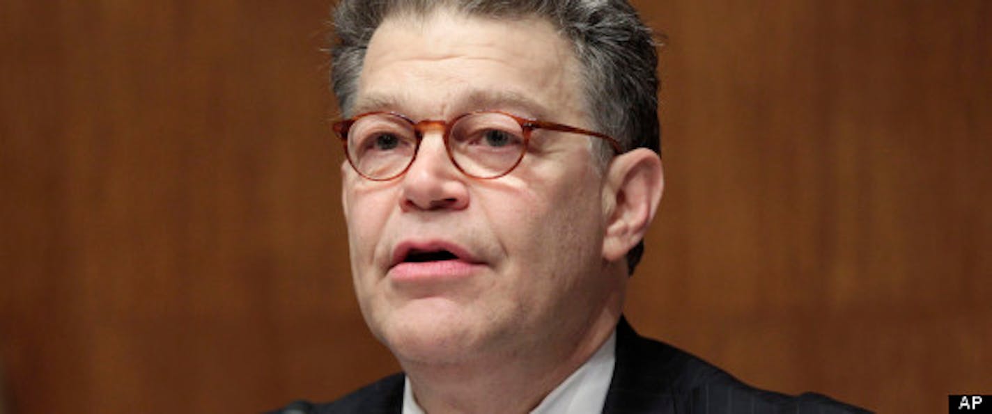 FILE - In this May 10, 2011, file photo, Senate Privacy, Technology and the Law subcommittee Chairman Sen. Al Franken, D-Minn. presides over the subcommittee's hearing on "Protecting Mobile Privacy: Your Smartphones, Tablets, Cell Phones and Your Privacy," on Capitol Hill in Washington. The Senate Judiciary Committee was expected Thursday, Dec. 13, 2012, to approve legislation that would close a legal loophole that allows so-called cyberstalking apps to operate secretly on a cell phone and transmit the user's location information without a person's knowledge.  (AP Photo/J. Scott Applewhite, File)