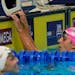Regan Smith reacts after the women's 200 backstroke during the U.S. Olympic Swim Trials