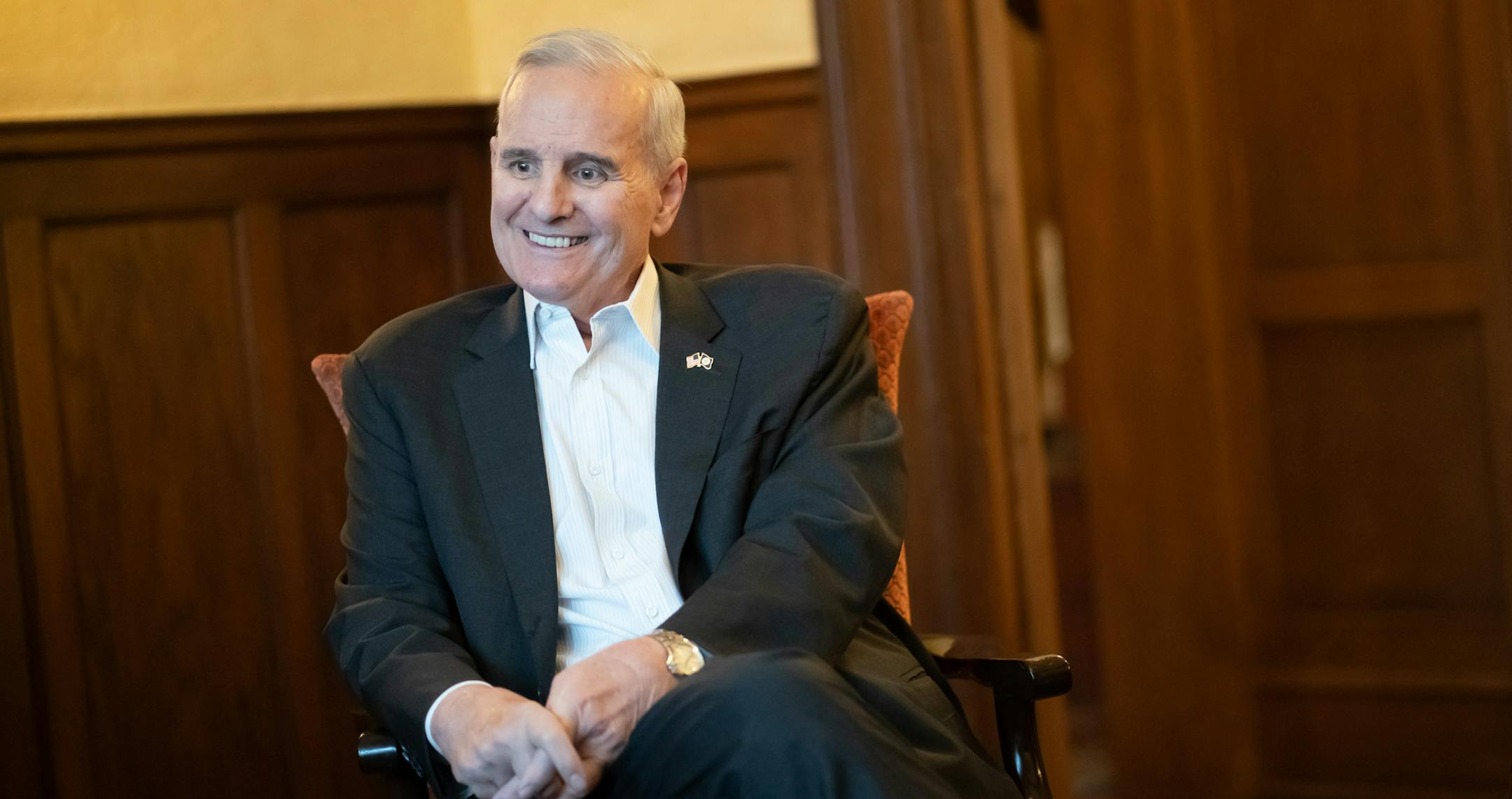 Governor Mark Dayton nears the end of his eight years as Minnesota's governor. ] GLEN STUBBE • glen.stubbe@startribune.com Thursday, December 20, 2018 Interview and portraits at the Governor's Residence in St. Paul.