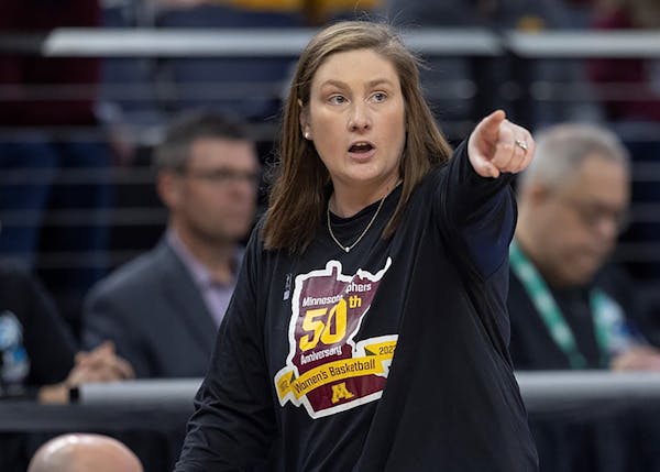 Lindsay Whalen watched her Gophers fall behind 21-3 at the beginning of their season-ending loss to Penn State on Wednesday.