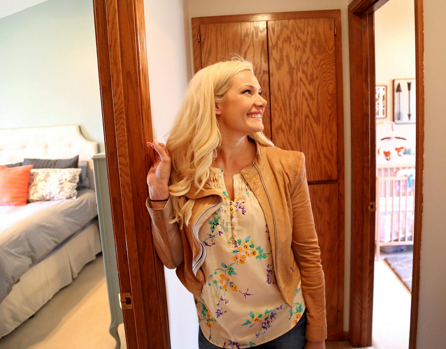 Former reality TV star turned Realtor Janelle Pierzina showed clients a house in Savage.