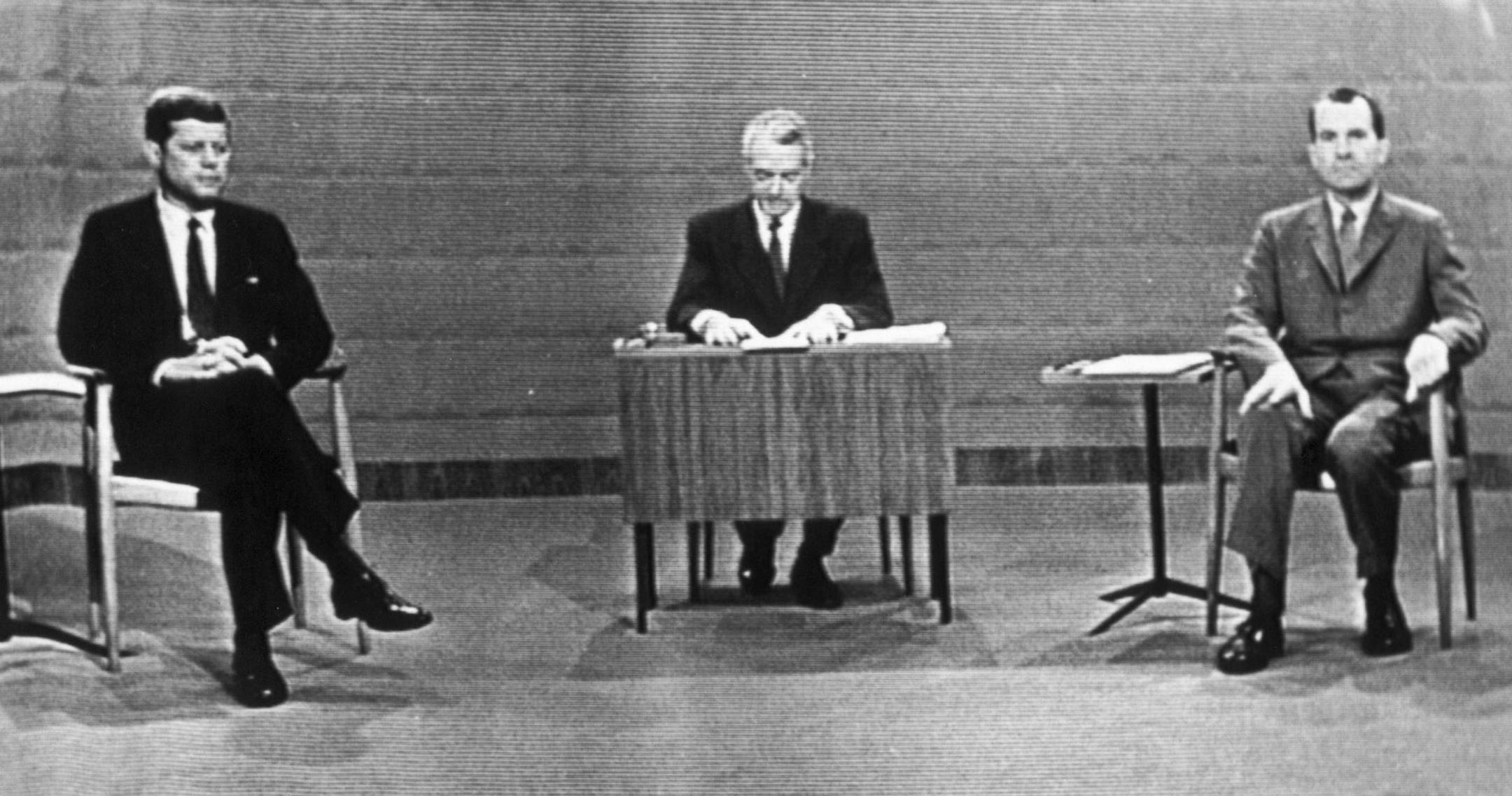 1960: TV newsman Howard K. Smith moderated the televised debate between Sen. John Kennedy and Vice President Richard Nixon.