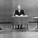 1960: TV newsman Howard K. Smith moderated the televised debate between Sen. John Kennedy and Vice President Richard Nixon.