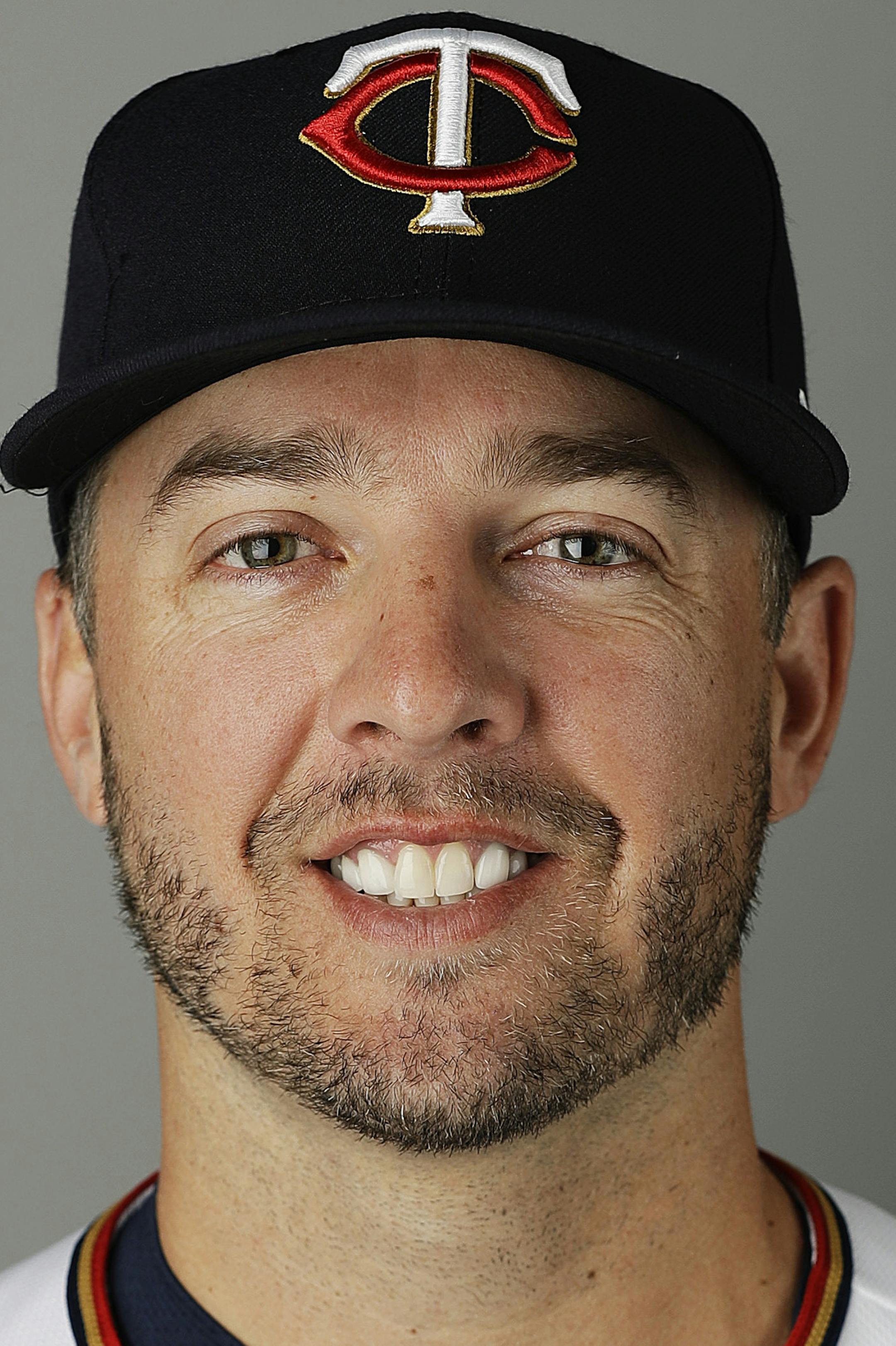 This is a 2017 photo of Brandon Kintzler of the Minnesota Twins baseball team. This image reflects the 2017 active roster as of Thursday, Feb. 23, 2017 when this image was taken. (AP Photo/David Goldman) ORG XMIT: FLDG101