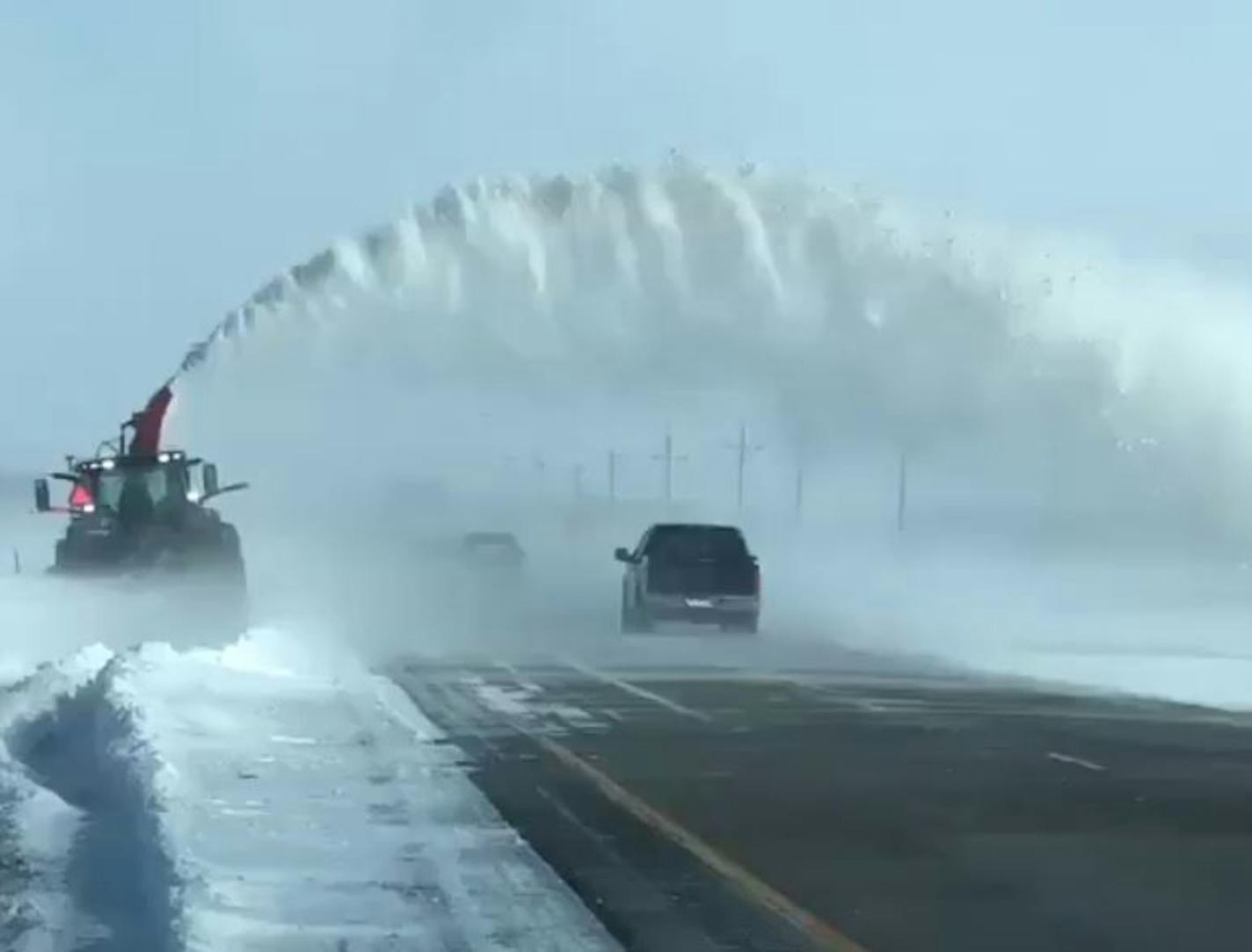 In west-central Minnesota, MnDOT crews were out Sunday afternoon trying to push back snow drifts. Gusty winds created 6-foot-high drifts in southern Minnesota.