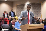 Abdi Warsame responded to questions asked by the Minneapolis Public Housing Authority board of commissioners shortly before they voted to hire him Wed