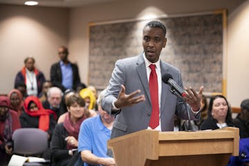 Abdi Warsame responded to questions asked by the Minneapolis Public Housing Authority board of commissioners shortly before they voted to hire him Wed