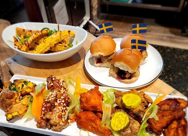 New food at Xcel Energy Center ahead of the 2022 Wild home opener: Corn ribs, swedish meatball sliders and chicken wings (five new flavors)