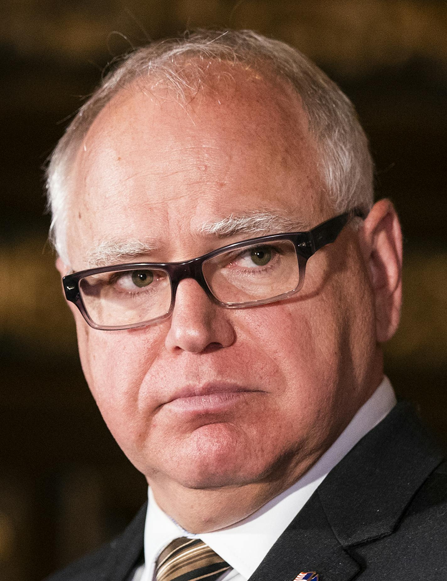 Gov. Tim Walz holds a press conference addressing the resignation of DHS Commissioner Tony Lourey. ] LEILA NAVIDI &#x2022; leila.navidi@startribune.com BACKGROUND INFORMATION: Gov. Tim Walz holds a press conference addressing the resignation of DHS Commissioner Tony Lourey at the State Capitol in St. Paul on Monday, July 15, 2019.