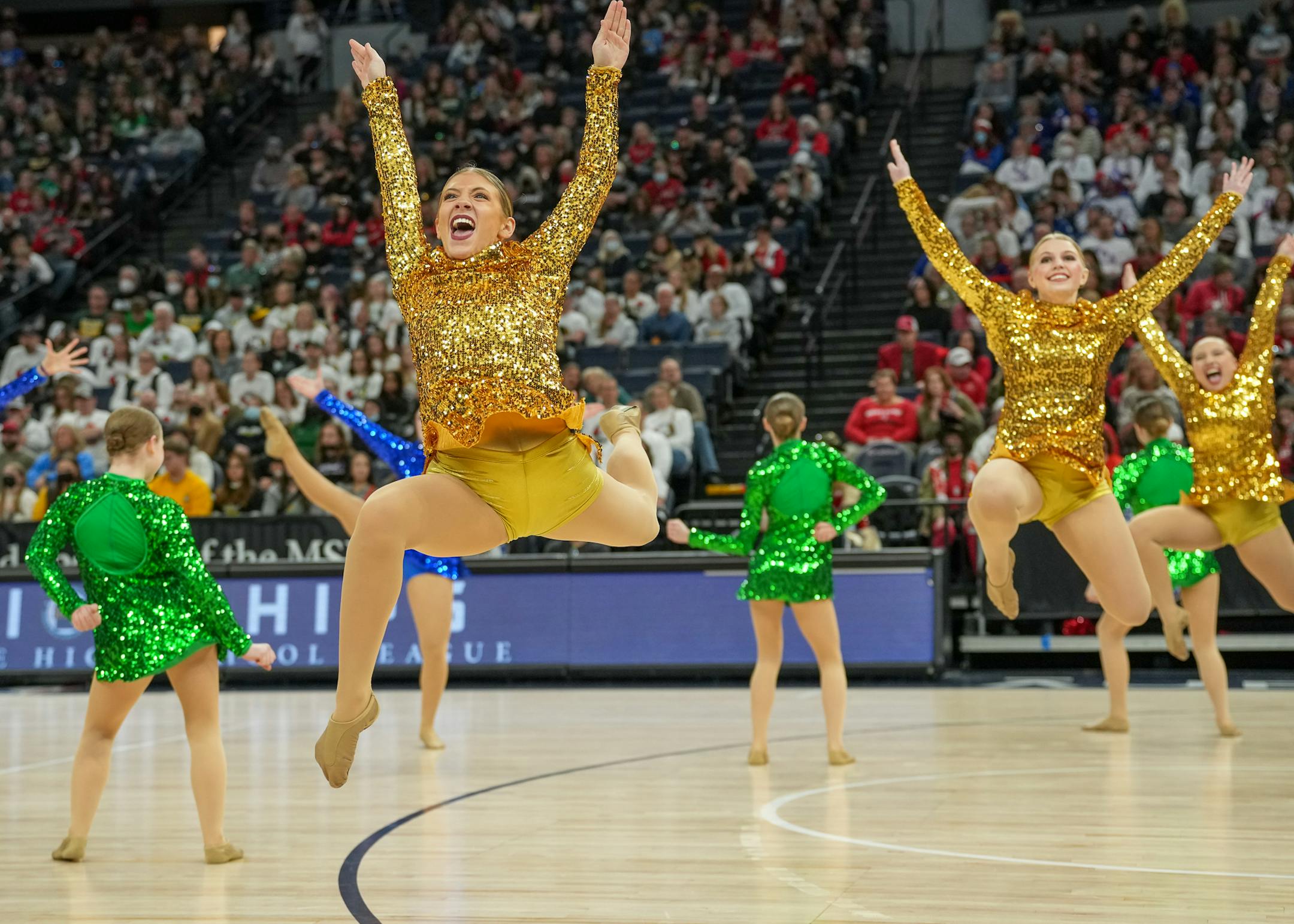 Blaine performs at the Class 3A MSHSL State High Kick Dance Tournament.