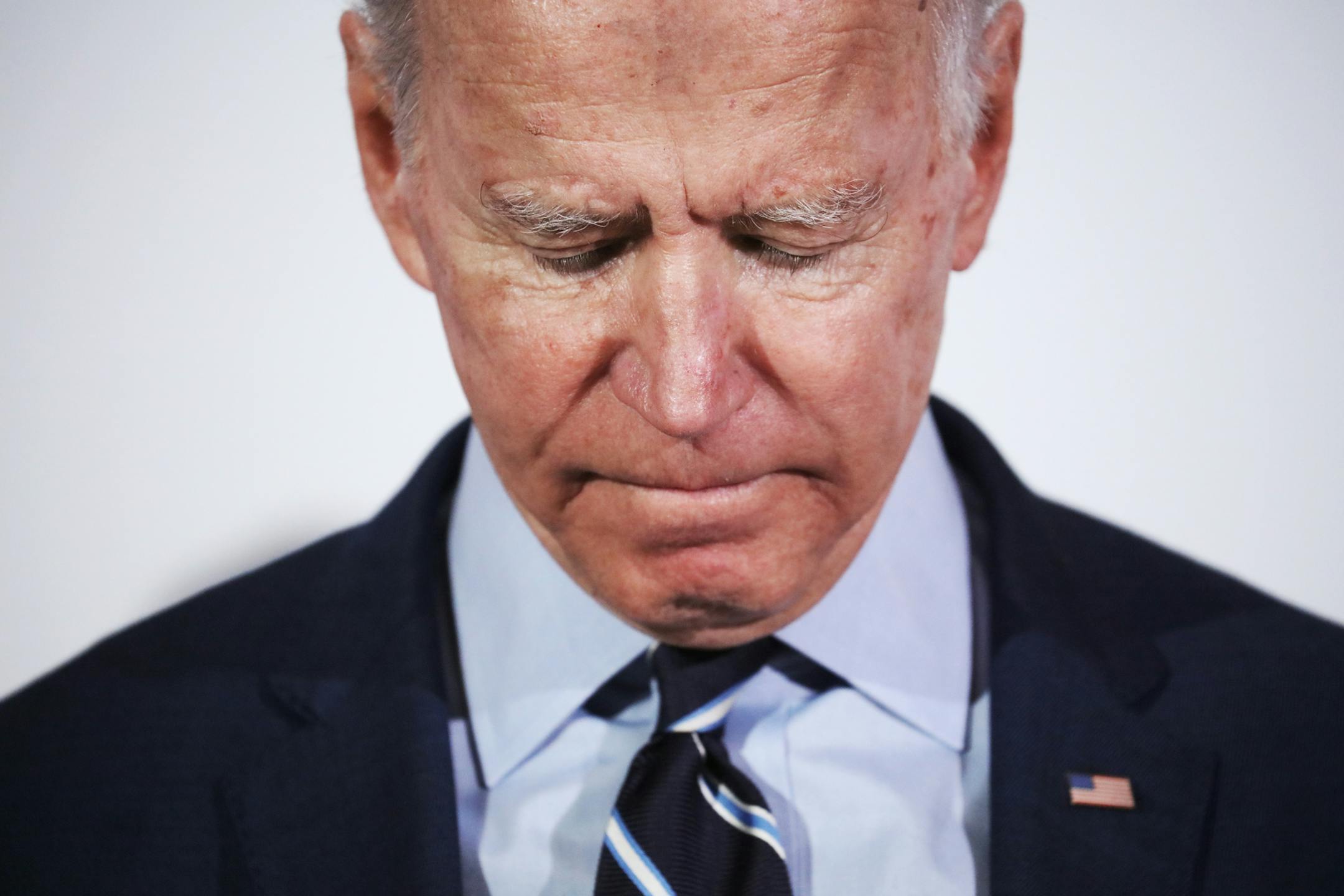 FILE -- Joe Biden, then a Democratic presidential candidate, in South Charleston, S.C., Feb. 26, 2020. "Largely to draw a contrast with Trump, Biden ran one of the humblest presidential campaigns I can recall," writes New York Times columnist Frank Bruni. (Travis Dove/The New York Times)