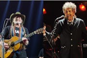 Willie Nelson, left, and Bob Dylan will perform together again on the Outlaw Music Festival, coming to Somerset Amphitheater on Sept. 6.