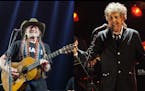 Willie Nelson, left, and Bob Dylan will perform together again on the Outlaw Music Festival, coming to Somerset Amphitheater on Sept. 6.