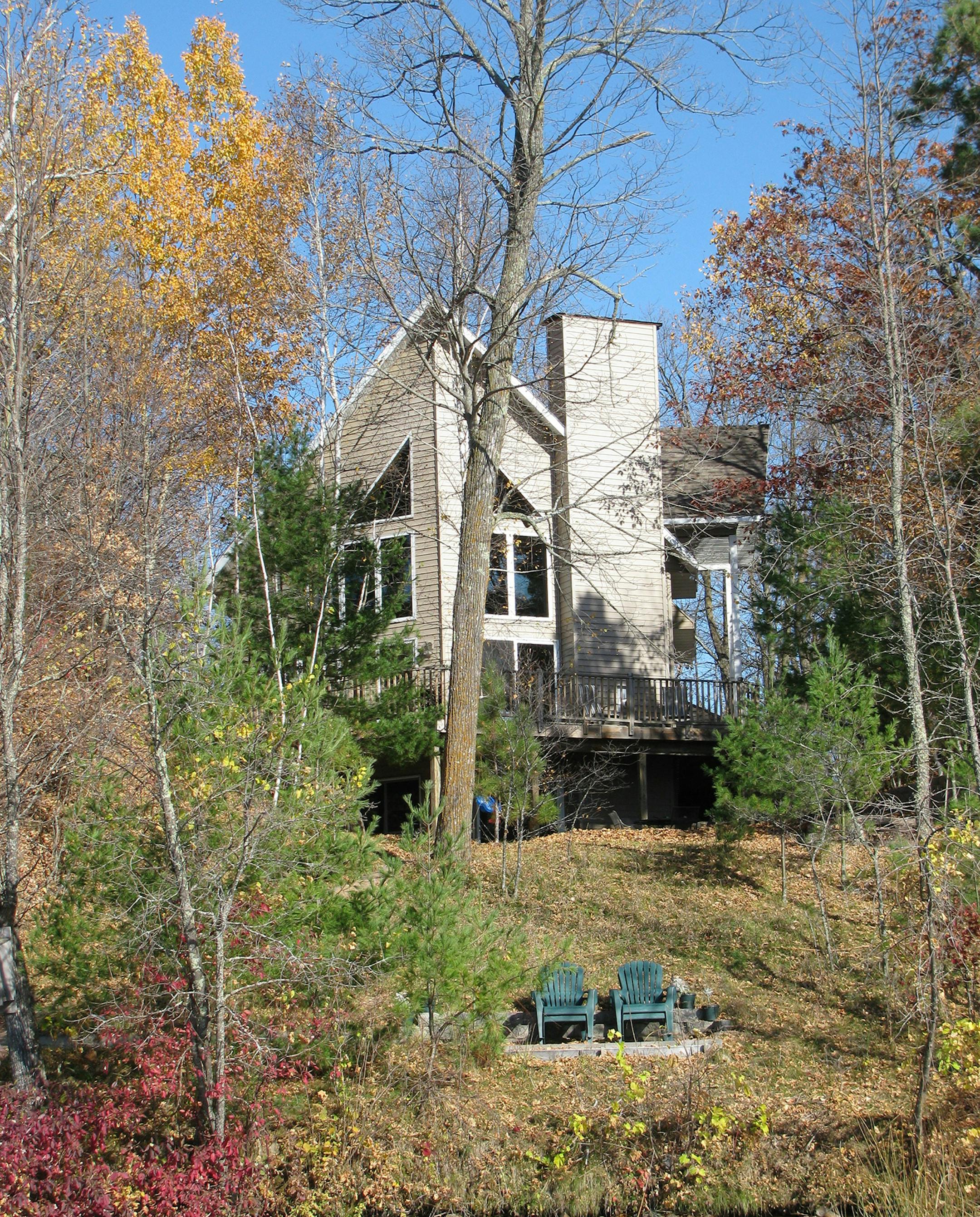 The lot laid idle before the cabin went up in Cass County.