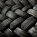 Tires sit in a pile at the Emterra Tire Recycling facility in Brampton, Ontario, Canada; ground-up rubber tires can be used to fertilize zinc-deficien