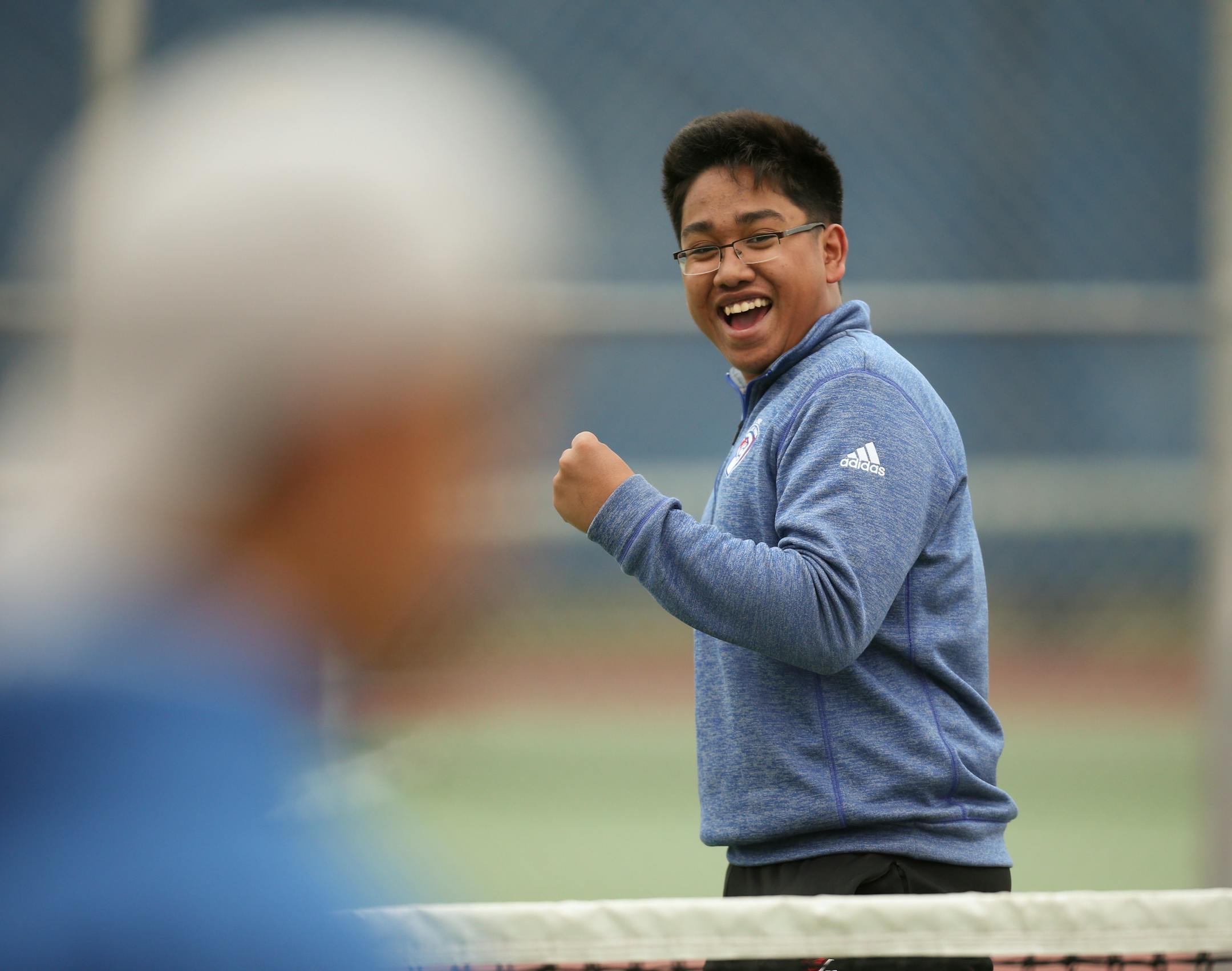Spring Lake Park's No. 1 singles player, Matthew Aribowo (Jeff Wheeler/Star Tribune)
