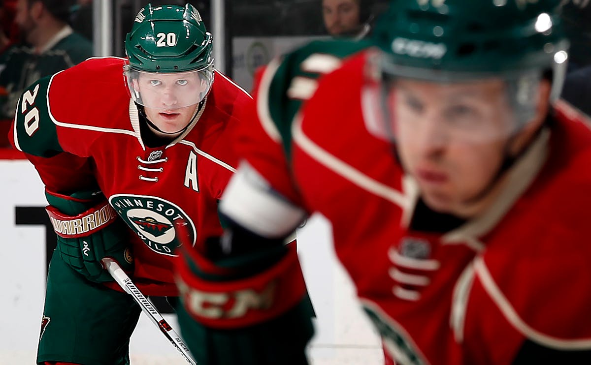 Ryan Suter, left, and Zach Parise went from “face of franchise”-type players to cut.
