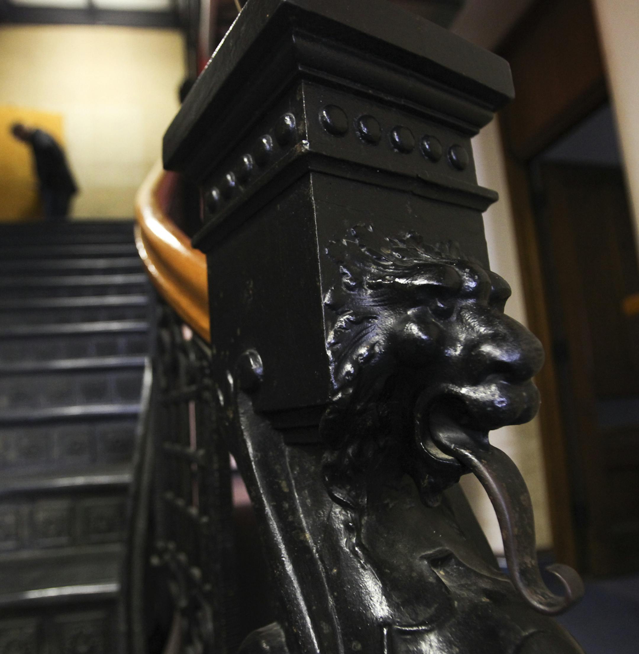 Detail of the stairway in the Fergus Falls State Hospital's central administration stairwell Wednesday, Nov. 14, 2012, in Fergus Falls, MN. ] (DAVID JOLES/STARTRIBUNE) djoles@startribune.com The city of Fergus Falls has selected Colliers to market a behemoth in its midst ‚Äì the historic Kirkbride facility, a Victorian-era ‚Äúinsane asylum‚Äù contructed from1888 through 1907 and closed in 2009 as the Fergus Falls Regional Treatment Center. A fis