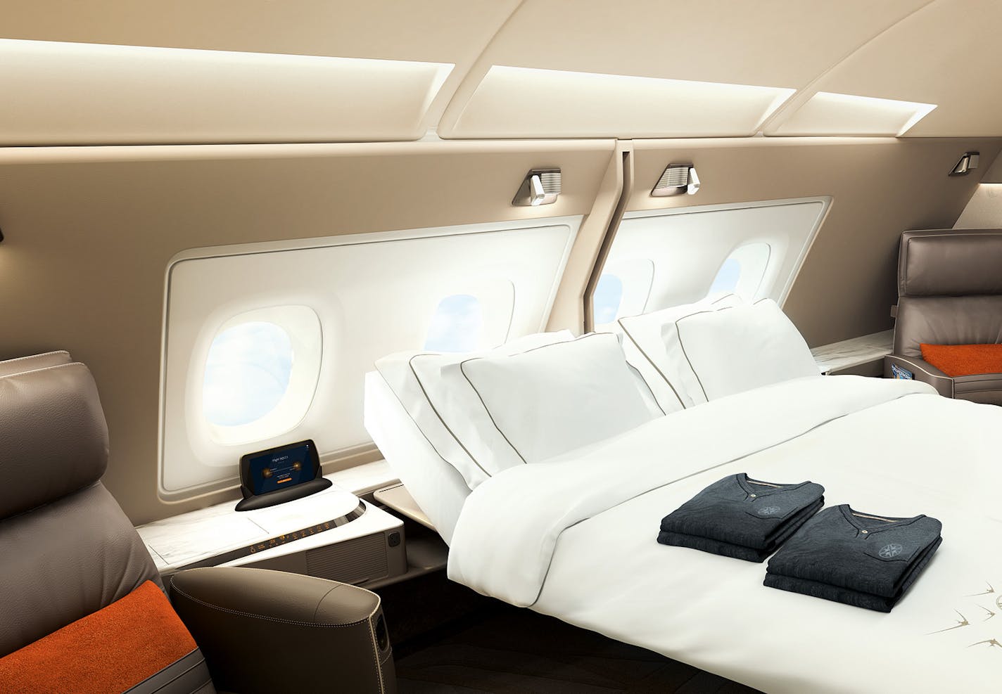 With enough airline miles or credit card points, this Singapore Airlines "Suite" is yours for free. (Singapore Airlines)