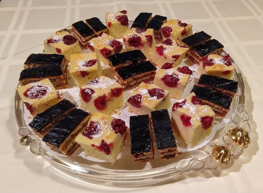 Sour cherry cake and Gerbeaud slices were among Kalina's favorite recipes.