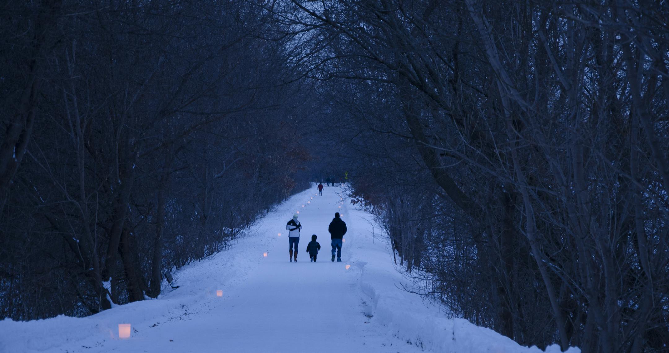 Gateway Trail candlelight walk