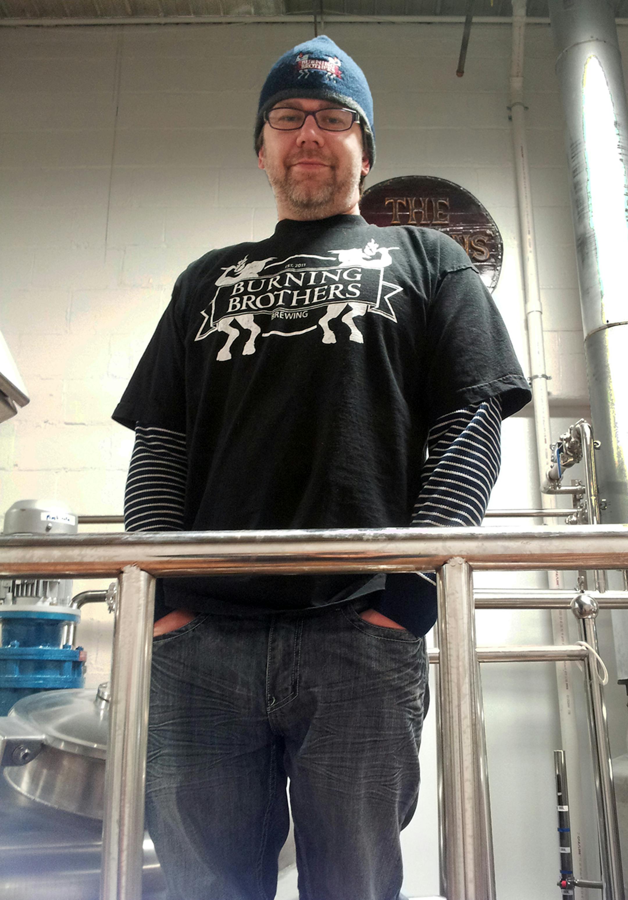 Dane Breimhorst of Burning Brothers brewery in St. Paul which makes gluten-free beer.