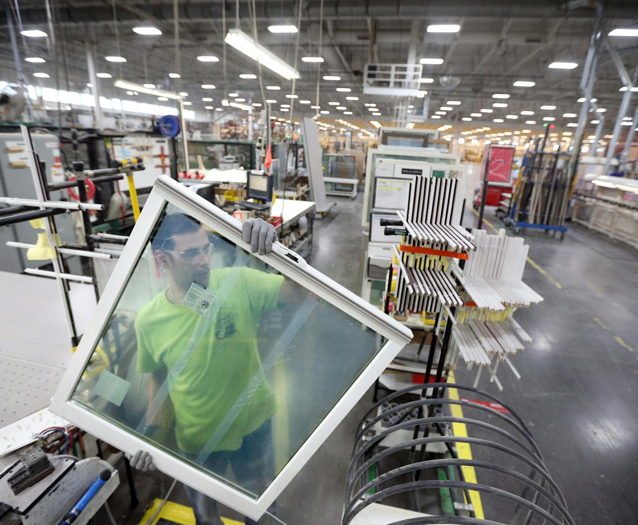 Phil Lee is one of 72 workers hired so far under the program at the Renewal by Andersen window factory in Cottage Grove.