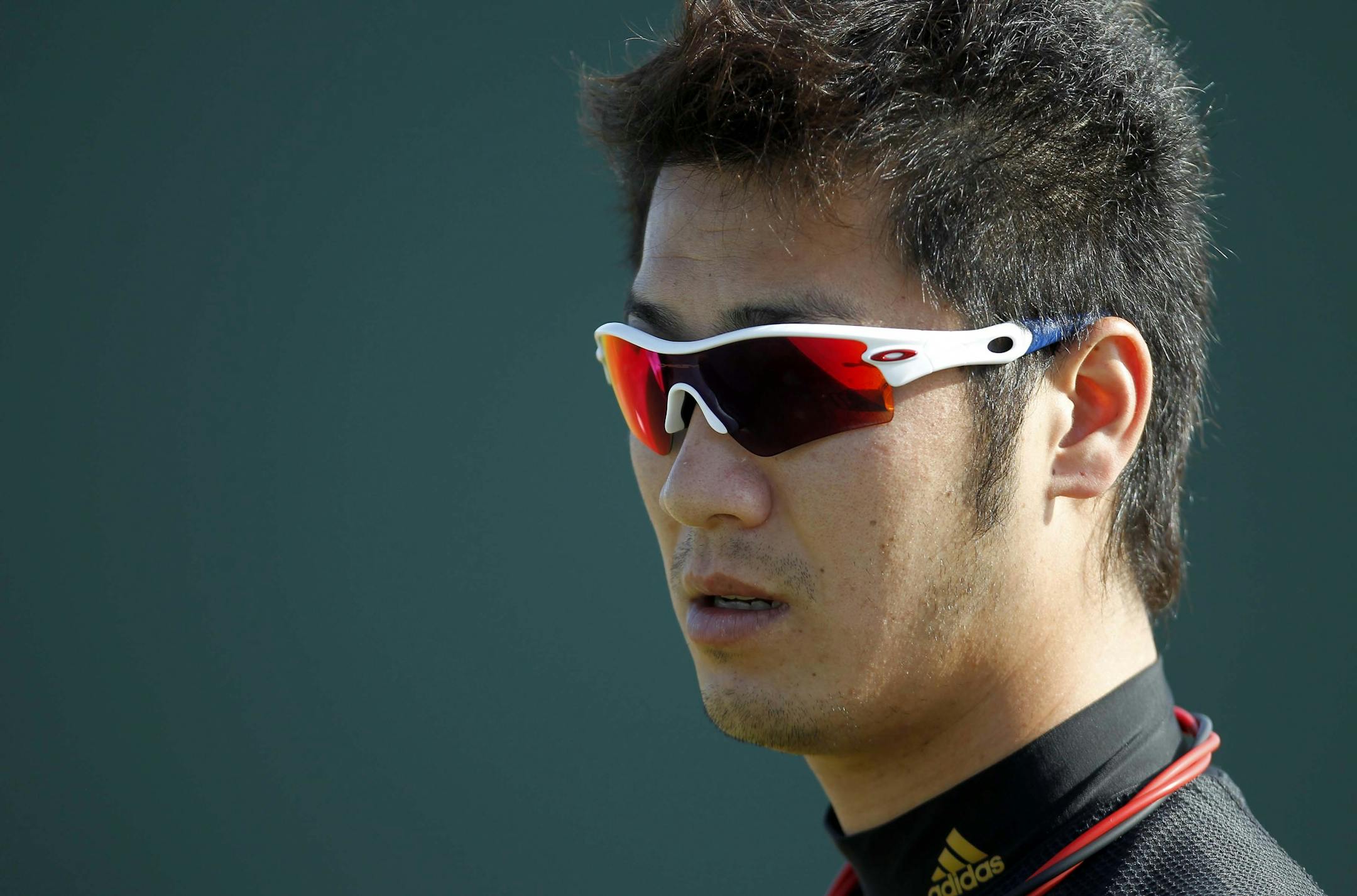 Twins infielder Tsuyoshi Nishioka during a workout on Thursday.