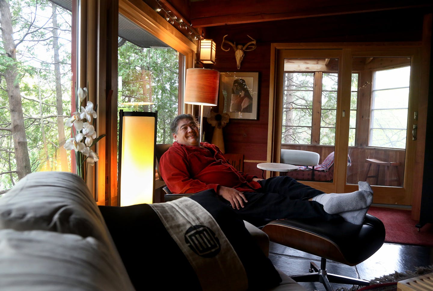 Douglas Beasley, a fine-art photographer and photo workshop instructor, is among the Airbnb hosts who will have to deal with proposed regulations on short term rental properties. Beasley occasionally makes available his mid-century modern duplex, renting out the upper two-bedroom and was seen at his home Thursday, April 27, 2017, in St. Paul, MN. On Beasley&#xed;s website it states: Beasley&#xed;s personal vision explores the spiritual aspects of people and place and is concerned with how the sa