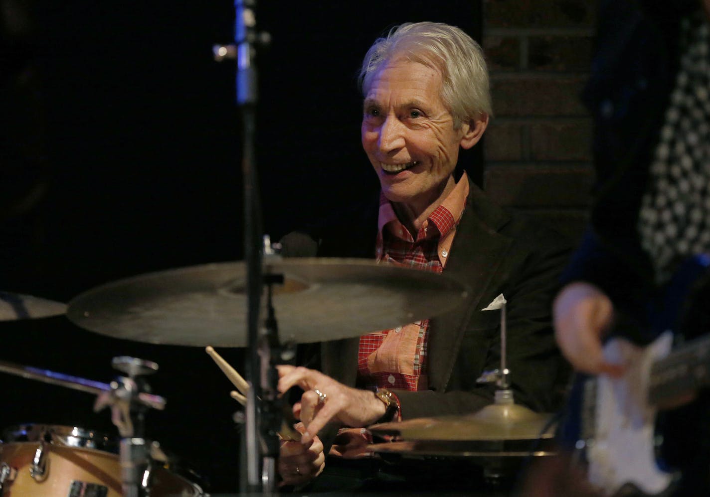 Rolling Stones drummer Charlie Watts made a suprise appearance and sat in with Band 2 at the Dakota Jazz Club. Band 2 features Tim Ries (saxophone) and Bernard Fowler (vocals). Ries and Fowler are currently playing with The Rolling Stones on their tour.