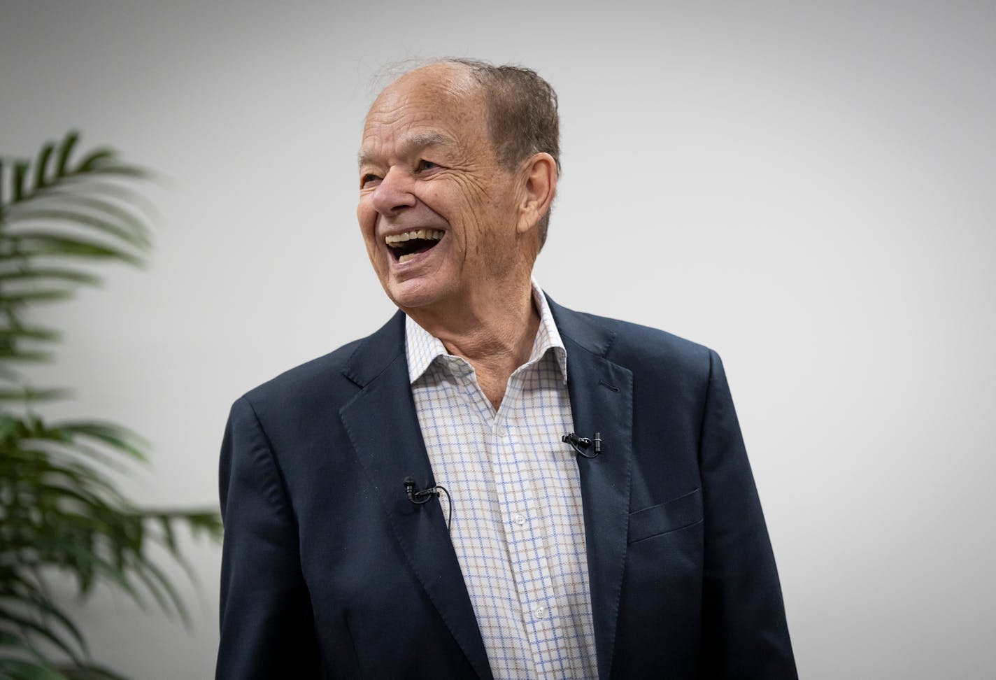 Glen Taylor announced at a news conference Tuesday in Mankato that he was donating $172 million worth of farmland to a foundation that will generate income to support rural southern Minnesota on Tuesday, Dec. 19, 2023 in Mankato, Minn. ] RENEE JONES SCHNEIDER • renee.jones@startribune.com