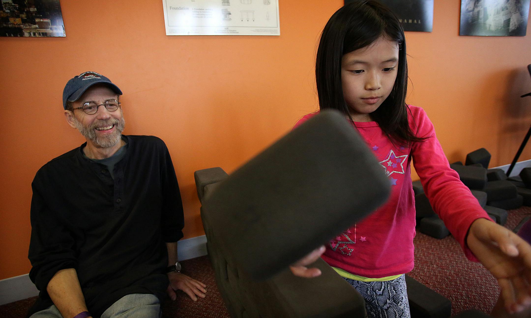 Jim Latimer and Natasa Nguyen, 8, recently explored The Works museum in Bloomington. ] FOR DUETS COLUMN (JIM GEHRZ/STAR TRIBUNE) / July 23, 2011, Bloomington, MN