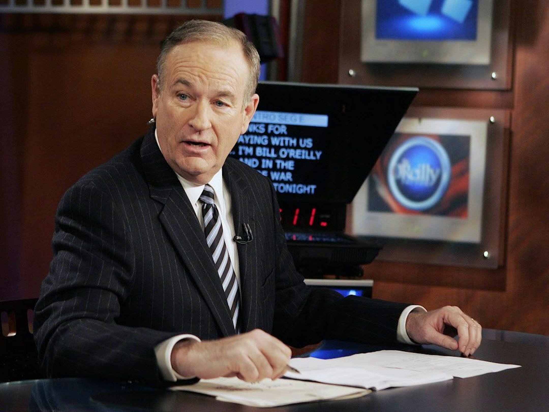 Fox News commentator Bill O'Reilly appears on the Fox News show, "The O'Reilly Factor."