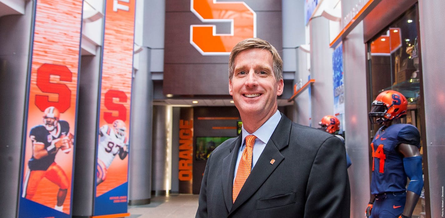 Syracuse athletic director Mark Coyle wants to trade Syracuse orange for Gophers maroon and gold.