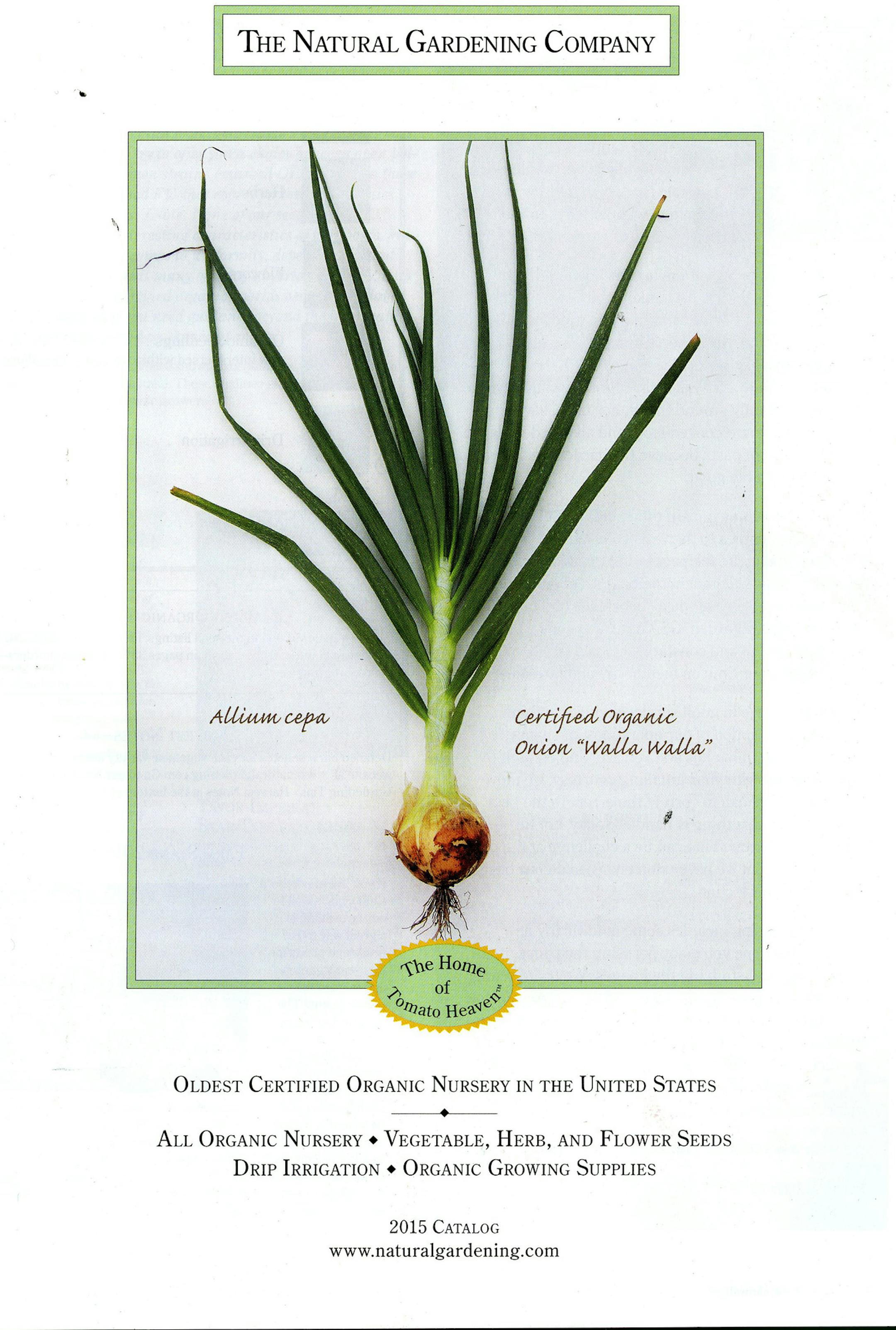 The Natural Gardening Company catalog 2015
