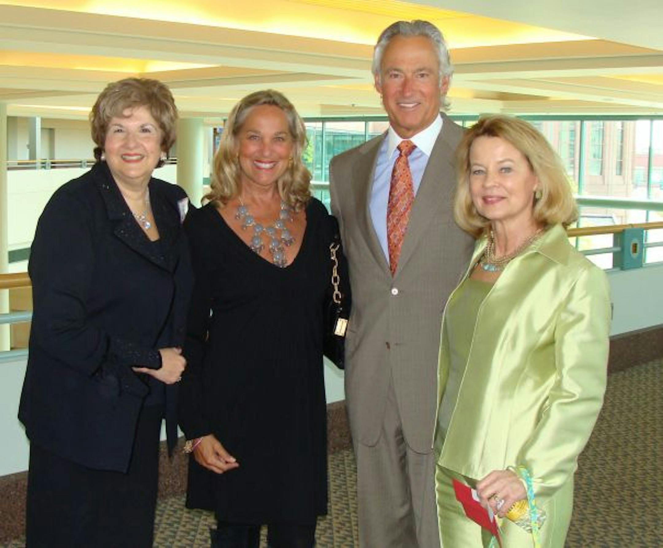 Paula Goldberg, PACER's executive director, Mary Sue and Steve Simon and Mary Schrock, PACER's chief operating and development officer.