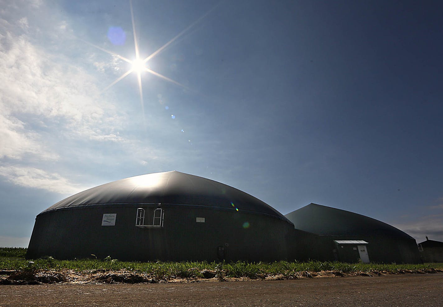 Anaerobic digesters, like these above, are used as part of the environmentally friendly process to generate and sell electricity from manure. It captures the gases, which are then turned into electricity. The White House has taken notice.