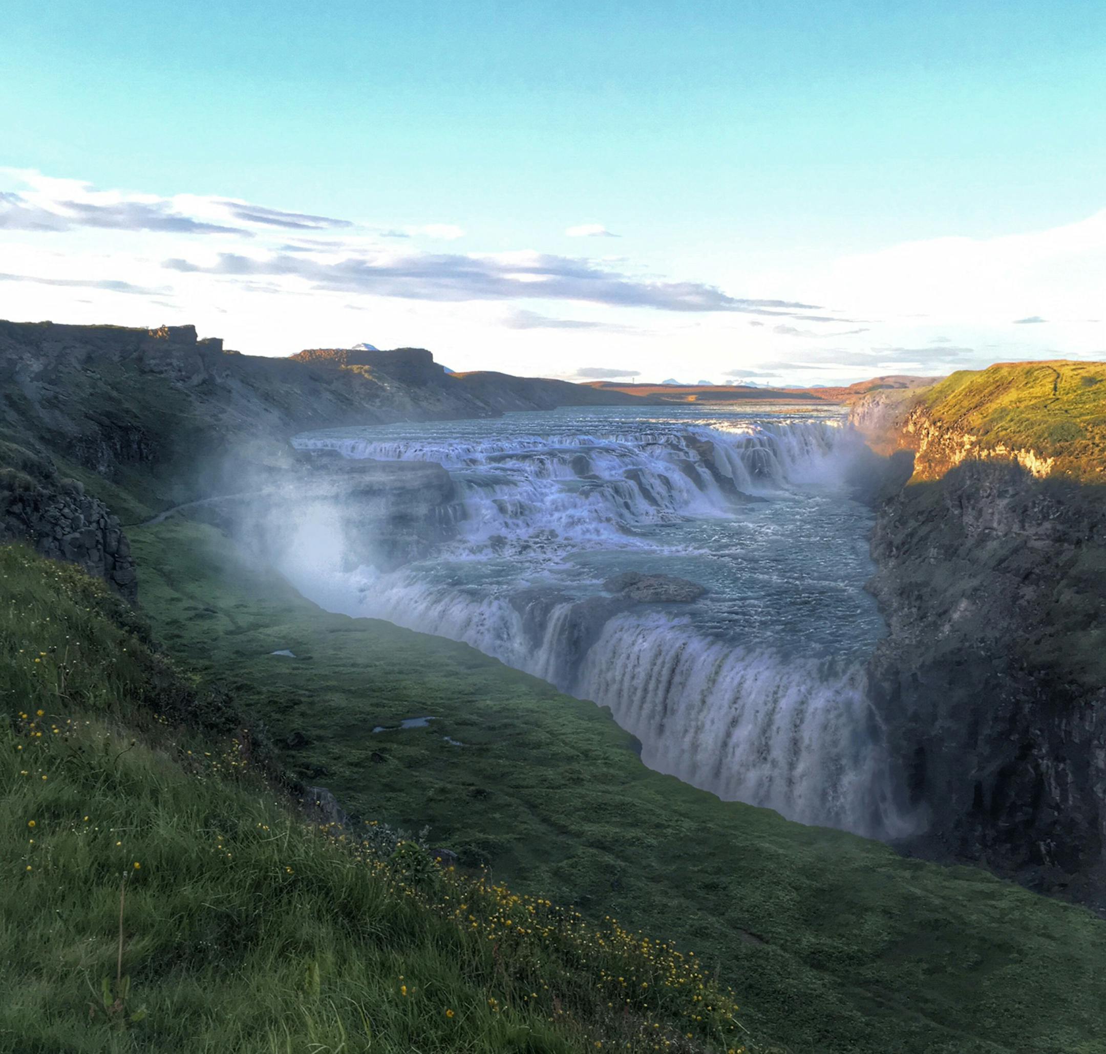 A waterfall in Iceland. Photo by James Lileks