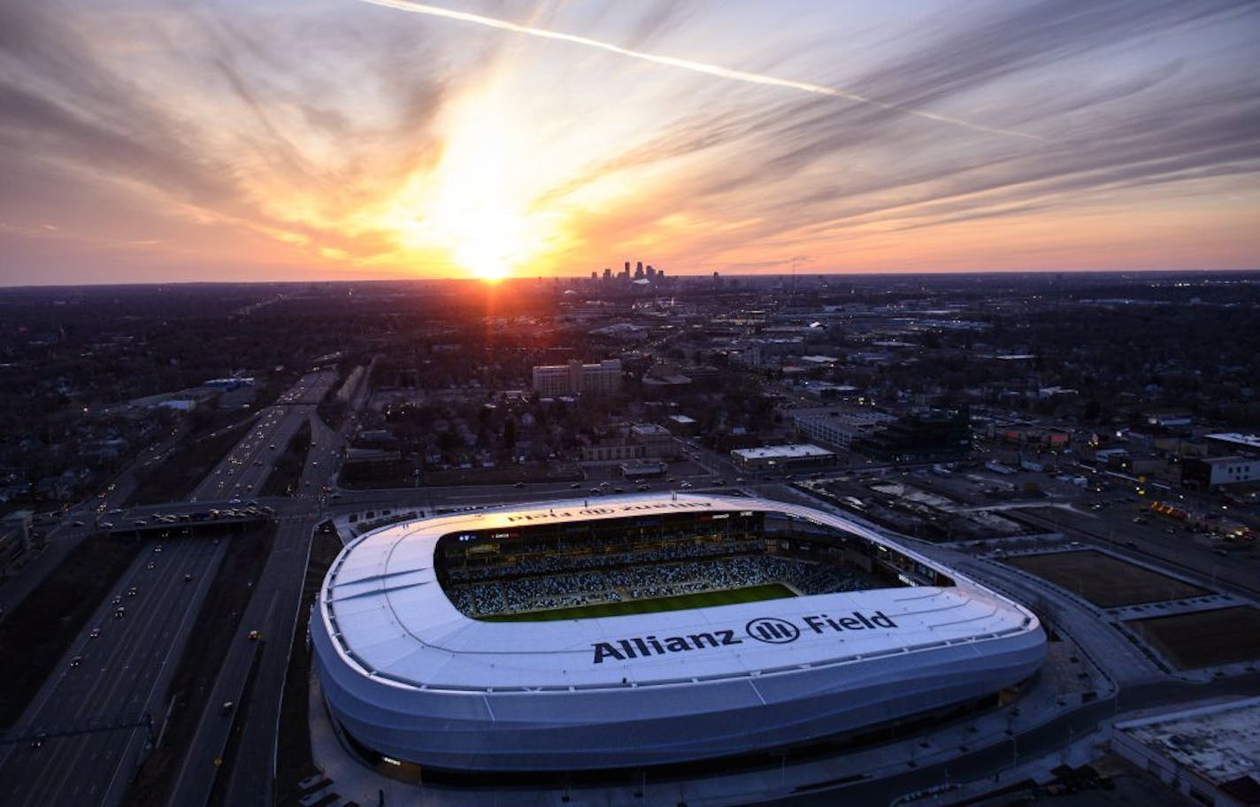 Allianz Field is the new home of Minnesota United and professional soccer in the Twin Cities. This photo was shot on April 3.