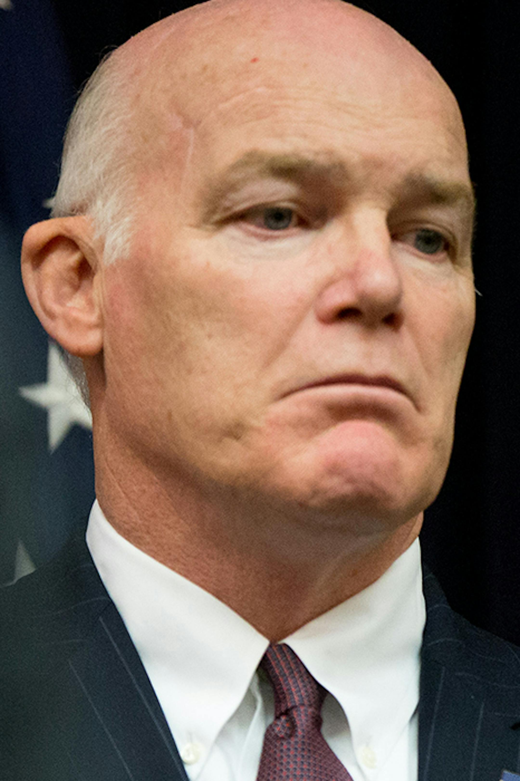 Secret Service Director Joseph Clancy attends an event in Washington, Monday, Oct. 5, 2015, where Homeland Security Secretary Jeh Johnson thanked Homeland Security Department employees for their work during the Papal visit and the United Nations general assembly last month. (AP Photo/Andrew Harnik) ORG XMIT: MIN2015100715300639