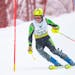 Edina alpine skier Adam Berghult (101) makes his first run at the Minnesota State High School League Boys and Girls Alpine Skiing State Meet on Wednes