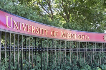 MINNEAPOLIS/USA - July 23: Entrance to the campus of the University of Minnesota. The University of Minnesota is a university in Minneapolis and St. P