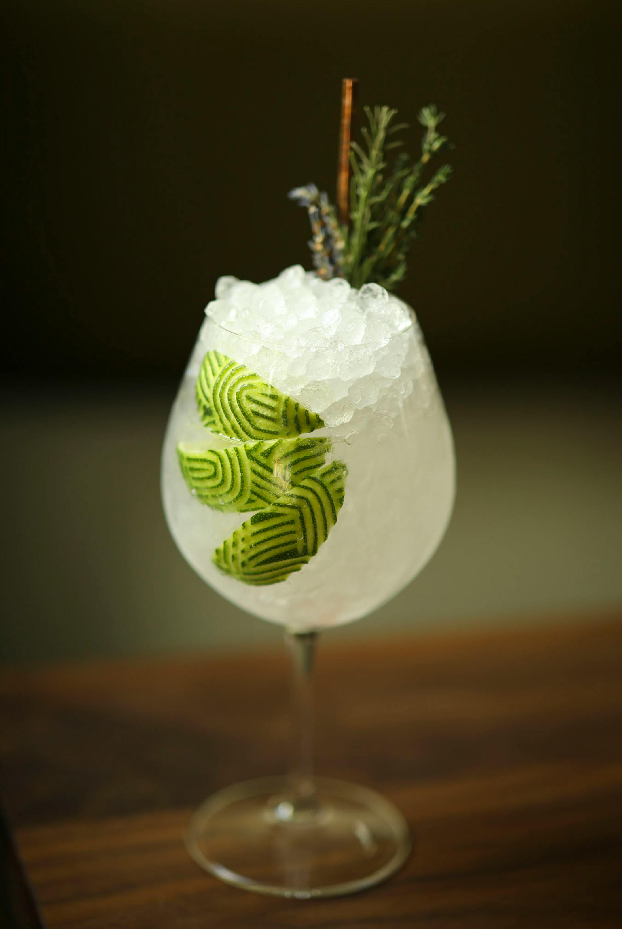 A "Spanish G&T" cocktail by Martina beverage director Marco Zappia.