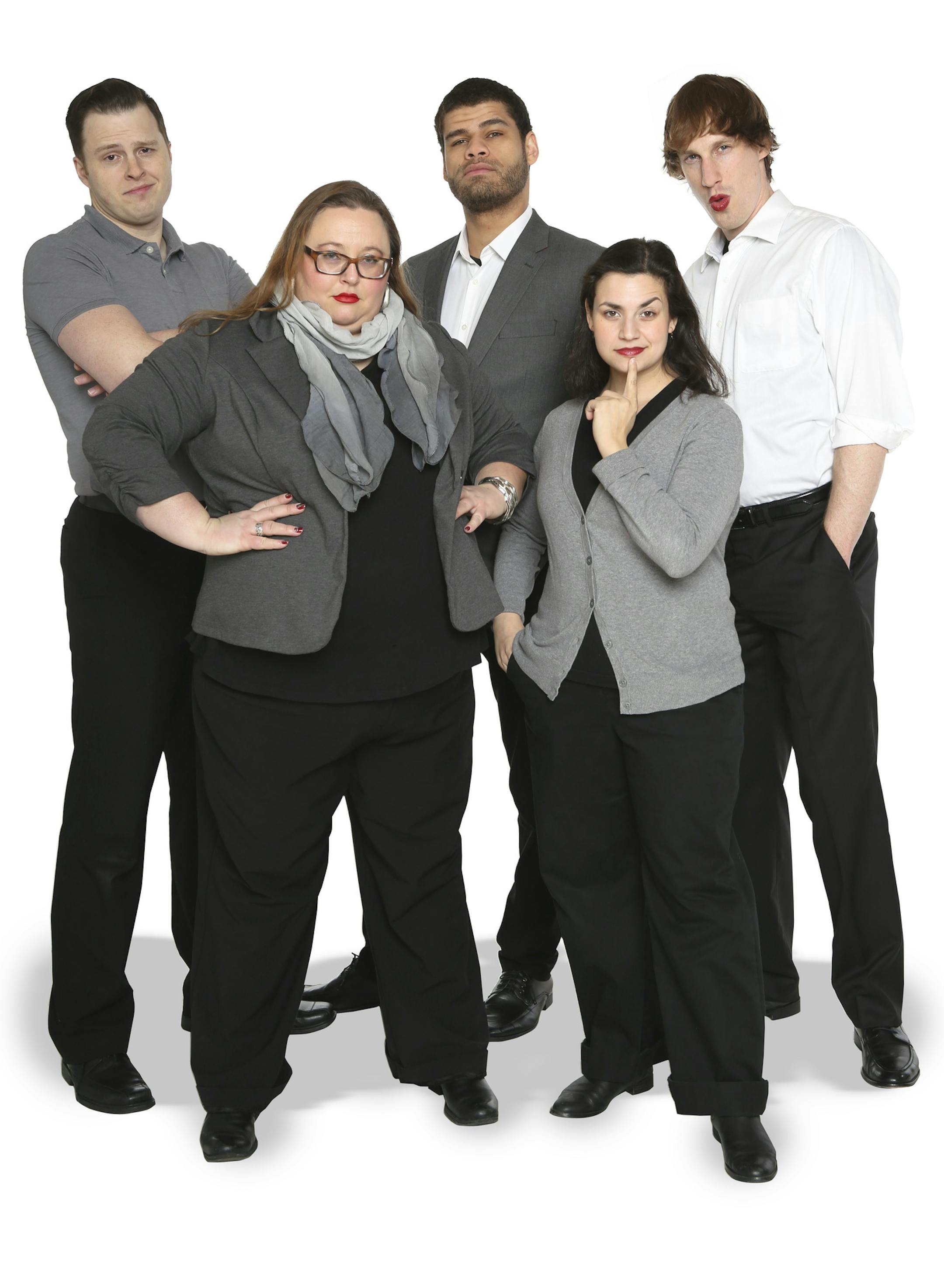 The cast of "Fifty Shades of Gravy" at the Brave New Workshop