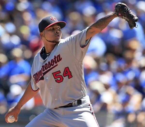 Twins starter Ervin Santana held the Royals to two runs over seven innings on five hits and one walk with 10 strikeouts, his most strikeouts since Sep