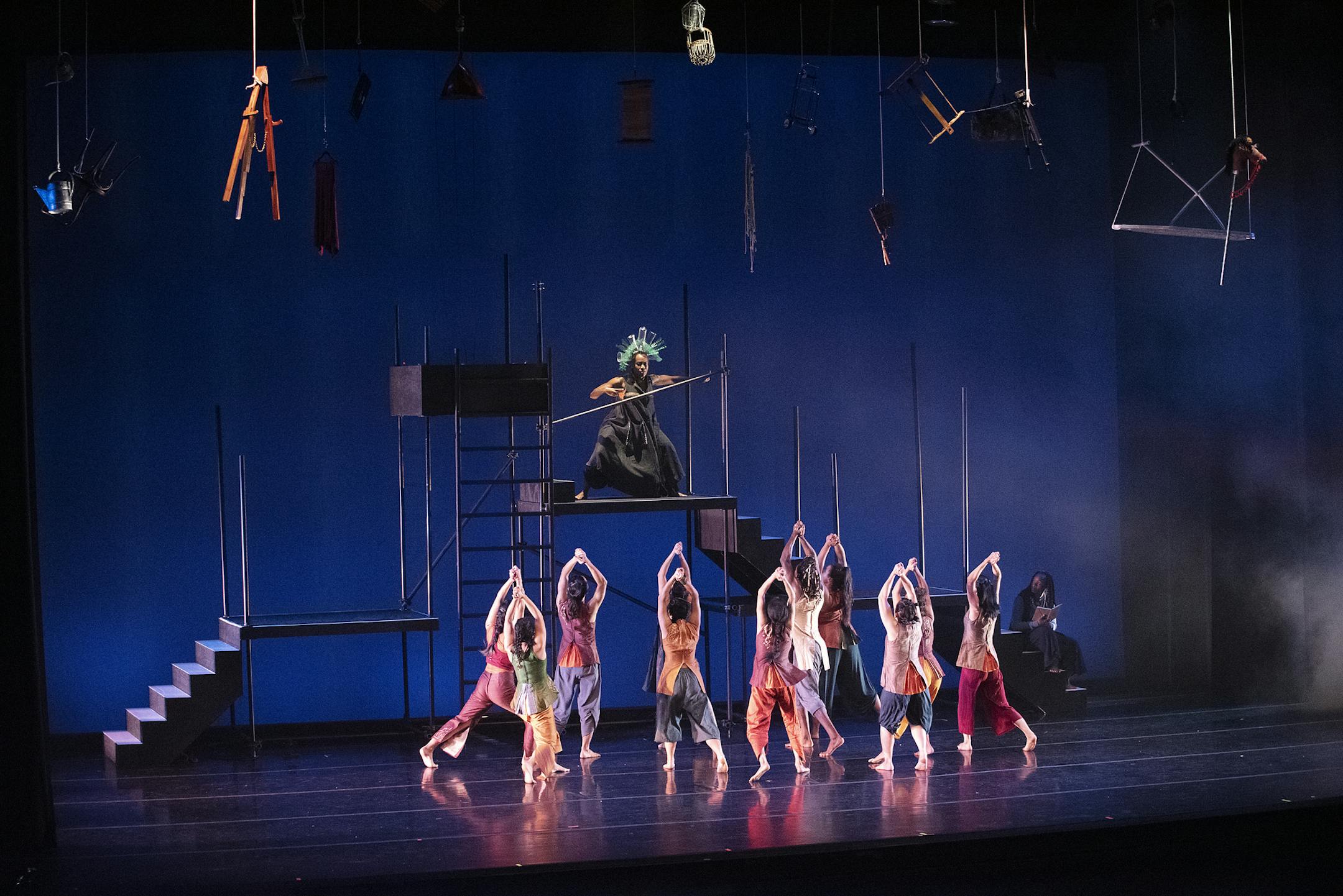 Alessandra Williams plays the seer Ahiwa in "Sutrajaal: Revelations of Gossmer" by Ananya Dance.