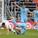 Minnesota United midfielder Emanuel Reynoso has been battling a sore calf muscle and was slowed during the Loons' 1-0 loss to Austin F.C. on Saturday.