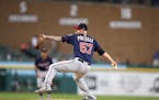 Trainer Tony Leo and manager Paul Molitor went out to check on Twins reliever Ryan Pressly on Wednesday, but he said the problem wasn't his arm and wa
