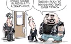 Sack cartoon: Texas